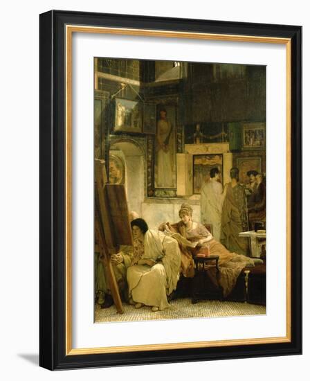 A Picture Gallery-Sir Lawrence Alma-Tadema-Framed Giclee Print