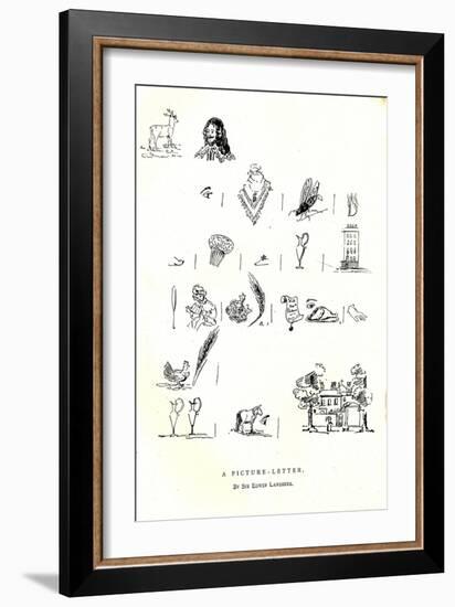 A Picture Letter-Edwin Henry Landseer-Framed Giclee Print