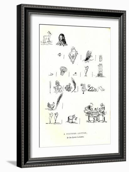 A Picture Letter-Edwin Henry Landseer-Framed Giclee Print