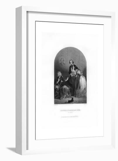 A Picture of American Life in 1830-C Burt-Framed Giclee Print