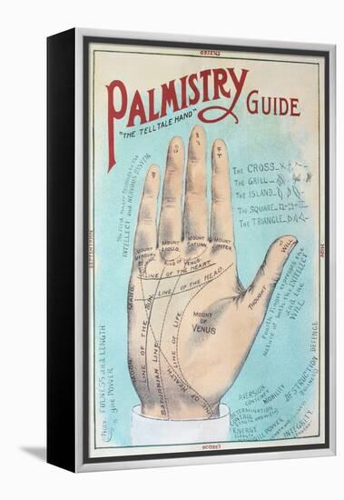 A Picture of Good Health - Vintage Palmistry Chart Lithograph-Lantern Press-Framed Stretched Canvas