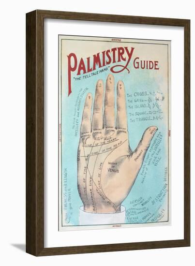 A Picture of Good Health - Vintage Palmistry Chart Lithograph-Lantern Press-Framed Art Print