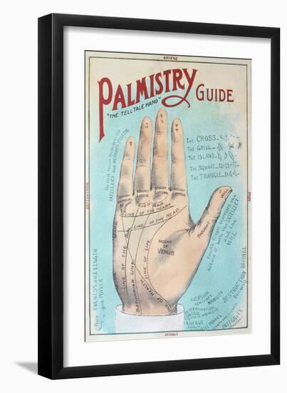 A Picture of Good Health - Vintage Palmistry Chart Lithograph-Lantern Press-Framed Art Print