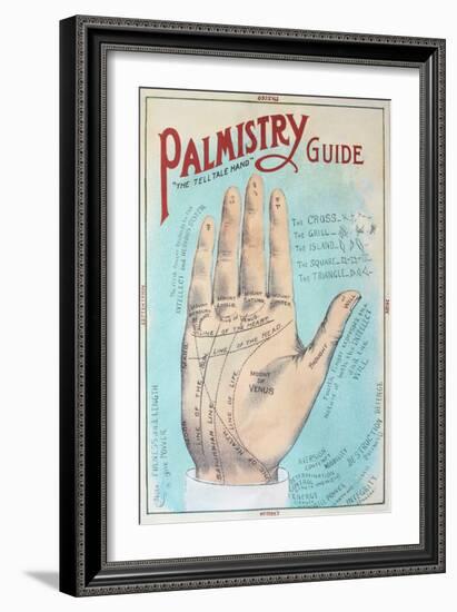 A Picture of Good Health - Vintage Palmistry Chart Lithograph-Lantern Press-Framed Art Print