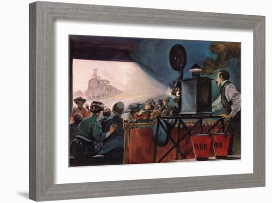 A Picture Palace of Edwardian times (Colour Litho)-Peter Jackson-Framed Giclee Print