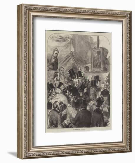 A Picture Sale in London-Arthur Hopkins-Framed Giclee Print