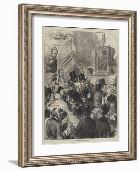 A Picture Sale in London-Arthur Hopkins-Framed Giclee Print