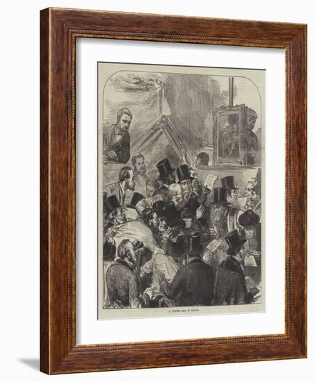 A Picture Sale in London-Arthur Hopkins-Framed Giclee Print