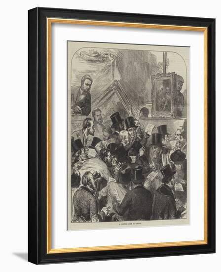 A Picture Sale in London-Arthur Hopkins-Framed Giclee Print