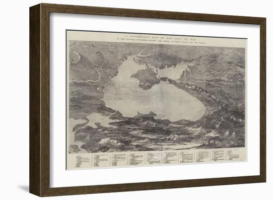 A Picturesque Map of the Seat of War-null-Framed Giclee Print