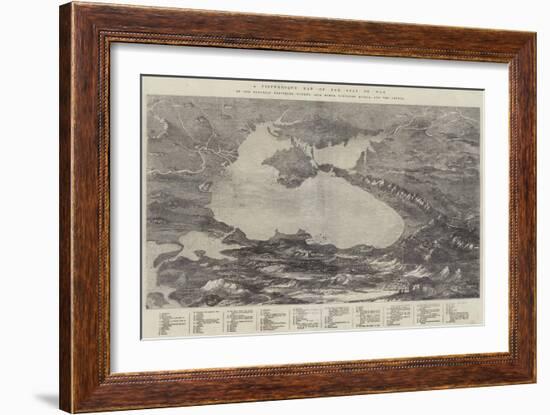 A Picturesque Map of the Seat of War-null-Framed Giclee Print