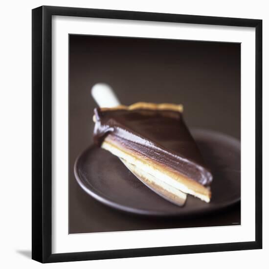 A Piece of Chocolate Caramel Tart-Michael Paul-Framed Photographic Print