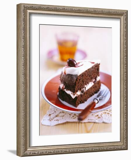 A Piece of Chocolate Cherry Cake-Nikolai Buroh-Framed Photographic Print