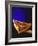 A Piece of Ham and Salami Pizza on Server-null-Framed Photographic Print