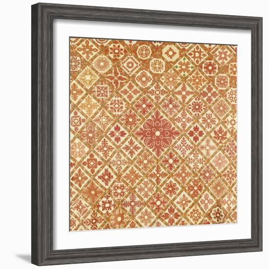 A Pieced and Appliqued Cotton Friendship Quilt Top, Springfield, Illinois, 1850-null-Framed Giclee Print