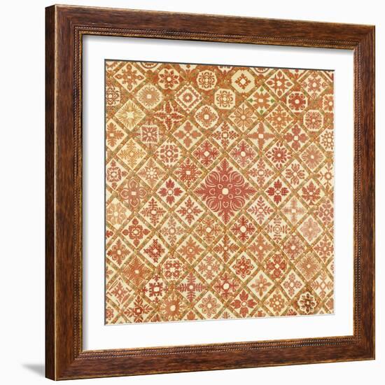 A Pieced and Appliqued Cotton Friendship Quilt Top, Springfield, Illinois, 1850-null-Framed Giclee Print