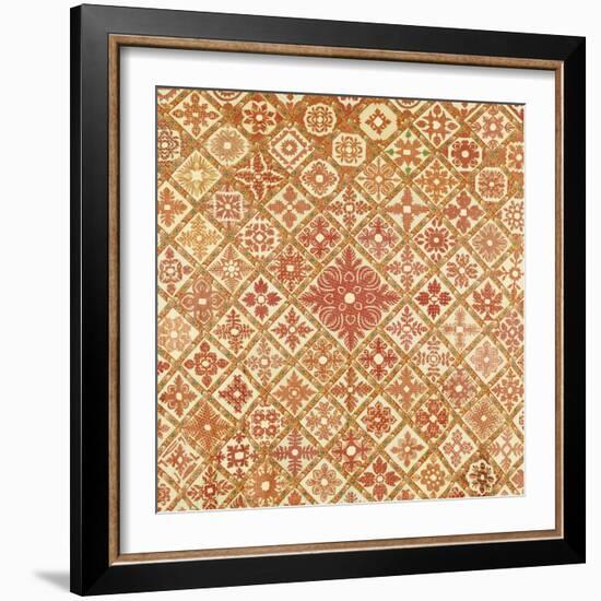 A Pieced and Appliqued Cotton Friendship Quilt Top, Springfield, Illinois, 1850-null-Framed Giclee Print