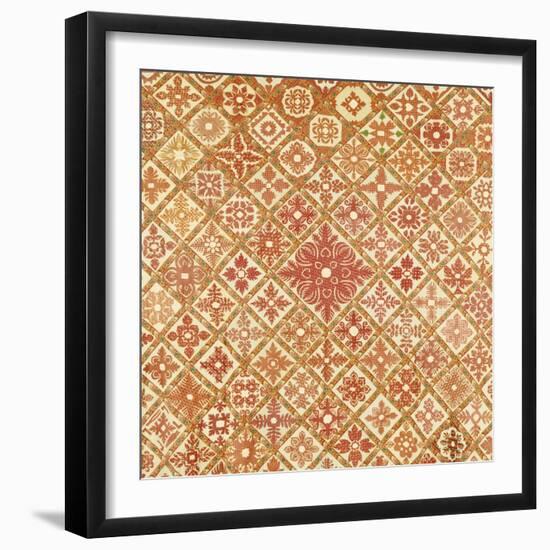 A Pieced and Appliqued Cotton Friendship Quilt Top, Springfield, Illinois, 1850-null-Framed Giclee Print