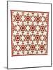 A Pieced and Appliqued Cotton Quilted Coverlet, American, Late 19th Century-null-Mounted Giclee Print