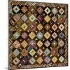 A Pieced Silk Coverlet Pennsylvania, C 1890-null-Mounted Giclee Print