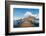 A pier and boat on Lago San Pablo, at the base of Volcan Imbabura, close to the famous market town-Alexandre Rotenberg-Framed Photographic Print