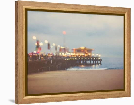 A Pier in Summer in USA-Myan Soffia-Framed Premier Image Canvas