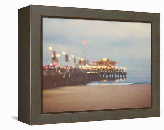 A Pier in Summer in USA-Myan Soffia-Framed Premier Image Canvas