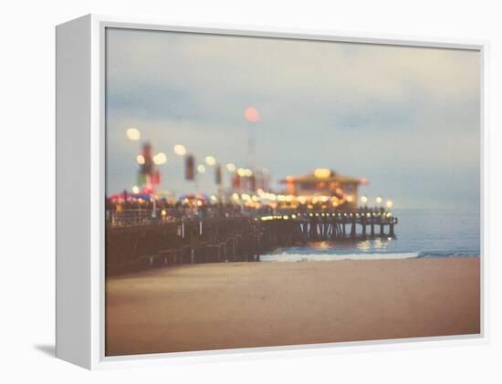 A Pier in Summer in USA-Myan Soffia-Framed Premier Image Canvas