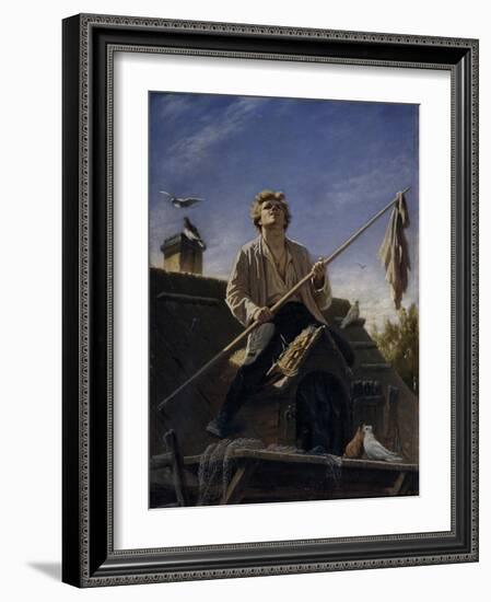 A Pigeon Fancier, 1874-Vasili Grigoryevich Perov-Framed Giclee Print