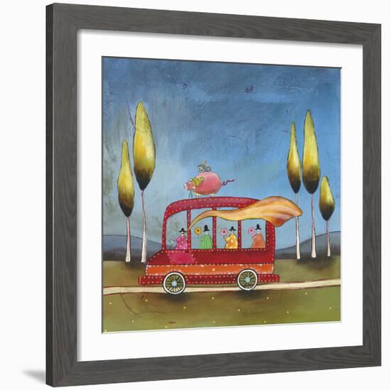 A Pigs Journey-Stacy Dynan-Framed Giclee Print