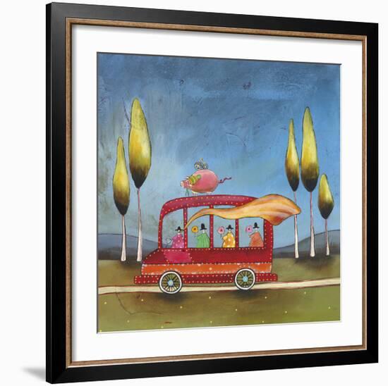 A Pigs Journey-Stacy Dynan-Framed Giclee Print