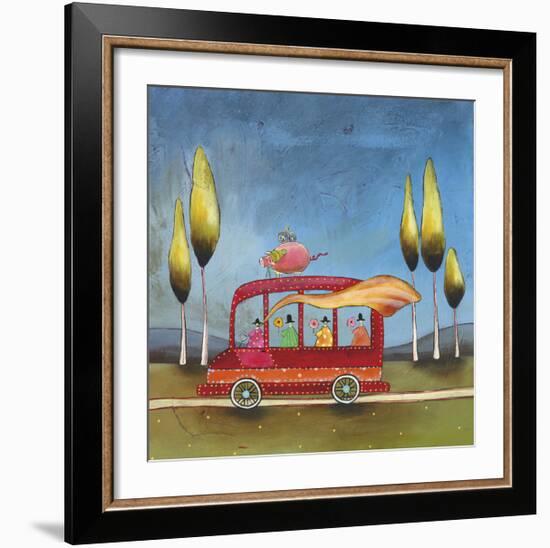 A Pigs Journey-Stacy Dynan-Framed Giclee Print