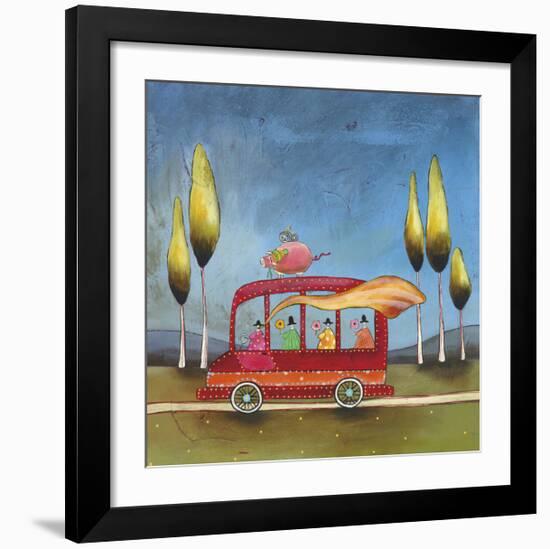 A Pigs Journey-Stacy Dynan-Framed Giclee Print