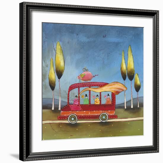 A Pigs Journey-Stacy Dynan-Framed Giclee Print