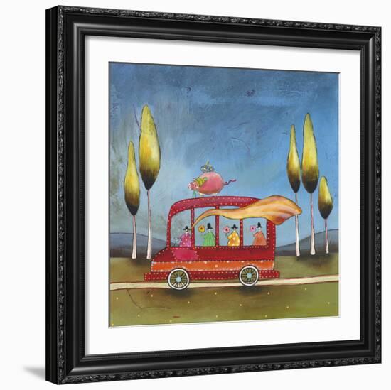 A Pigs Journey-Stacy Dynan-Framed Giclee Print