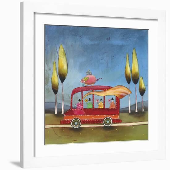 A Pigs Journey-Stacy Dynan-Framed Giclee Print