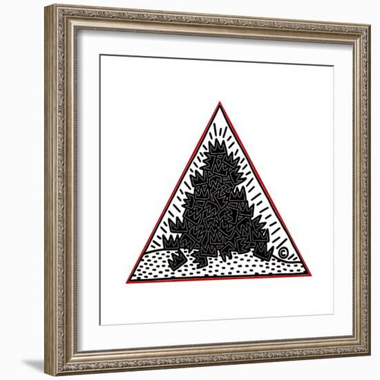 A Pile of Crowns for Jean-Michel Basquiat, 1988-Keith Haring-Framed Giclee Print