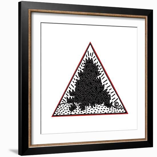 A Pile of Crowns for Jean-Michel Basquiat, 1988-Keith Haring-Framed Giclee Print