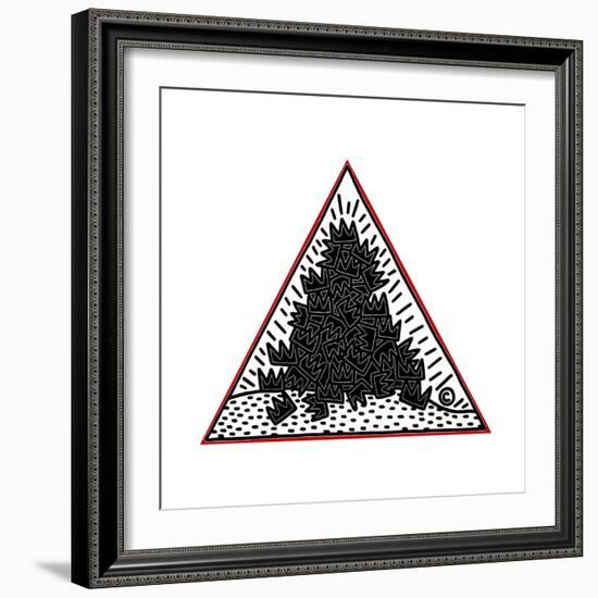 A Pile of Crowns for Jean-Michel Basquiat, 1988-Keith Haring-Framed Giclee Print