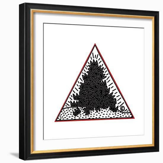 A Pile of Crowns for Jean-Michel Basquiat, 1988-Keith Haring-Framed Giclee Print