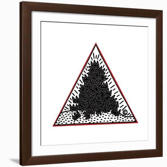 A Pile of Crowns for Jean-Michel Basquiat, 1988-Keith Haring-Framed Giclee Print