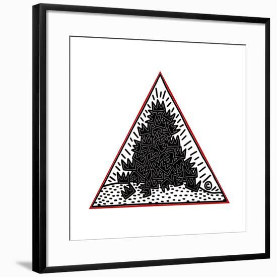 A Pile of Crowns for Jean-Michel Basquiat, 1988-Keith Haring-Framed Giclee Print