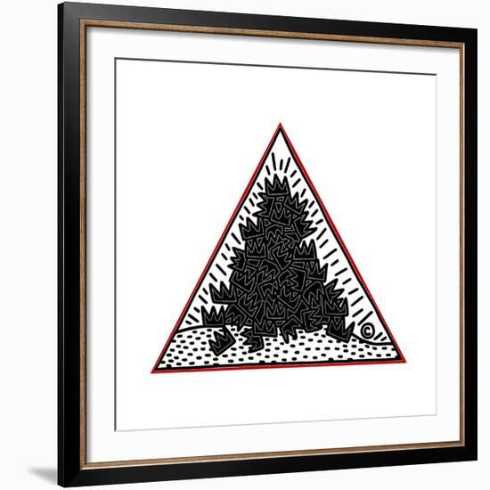 A Pile of Crowns for Jean-Michel Basquiat, 1988-Keith Haring-Framed Giclee Print