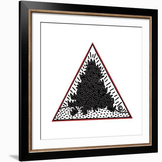 A Pile of Crowns for Jean-Michel Basquiat, 1988-Keith Haring-Framed Giclee Print