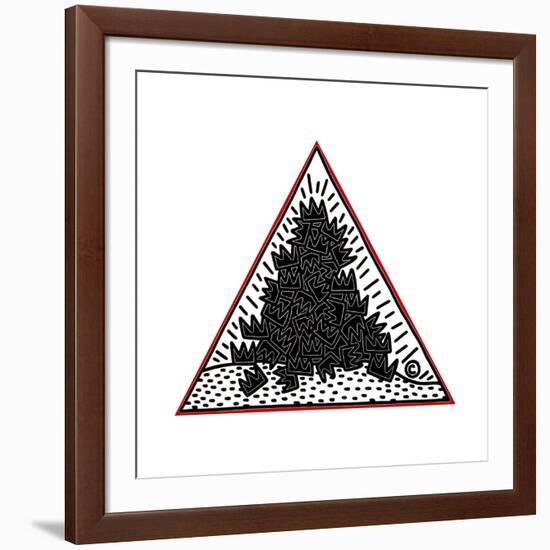 A Pile of Crowns for Jean-Michel Basquiat, 1988-Keith Haring-Framed Giclee Print