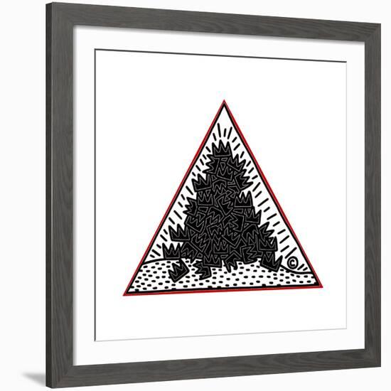 A Pile of Crowns for Jean-Michel Basquiat, 1988-Keith Haring-Framed Giclee Print