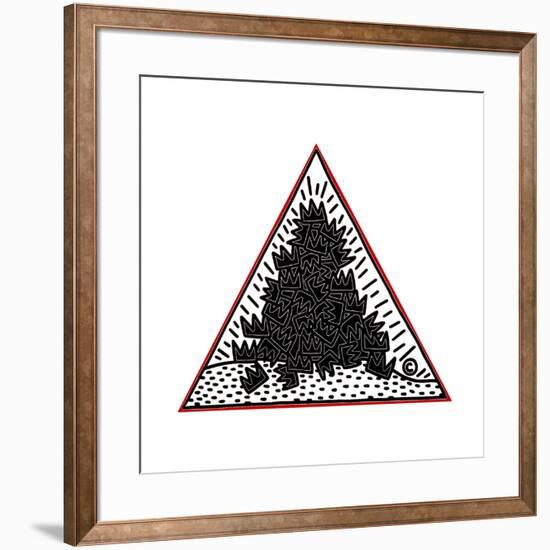 A Pile of Crowns for Jean-Michel Basquiat, 1988-Keith Haring-Framed Giclee Print