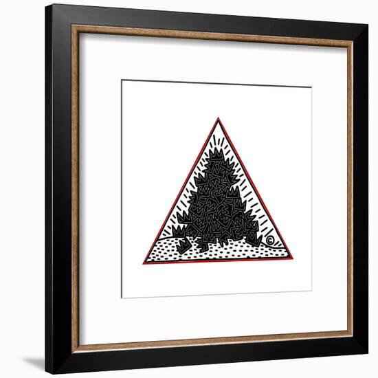 A Pile of Crowns for Jean-Michel Basquiat, 1988-Keith Haring-Framed Giclee Print