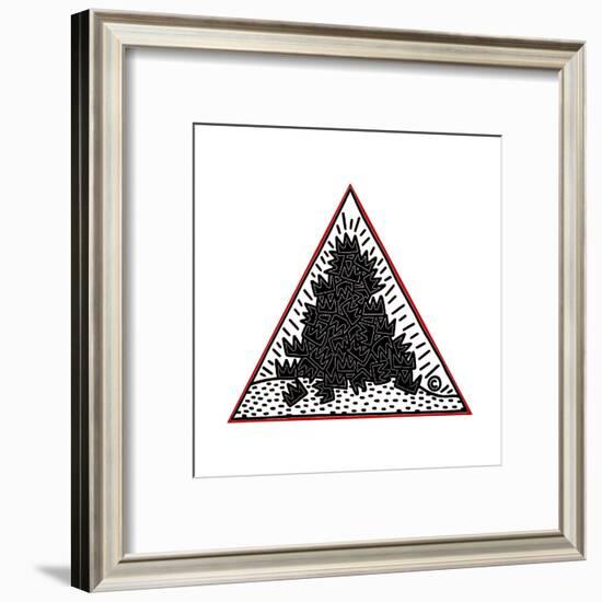 A Pile of Crowns for Jean-Michel Basquiat, 1988-Keith Haring-Framed Giclee Print