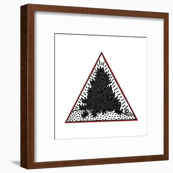 A Pile of Crowns for Jean-Michel Basquiat, 1988-Keith Haring-Framed Giclee Print